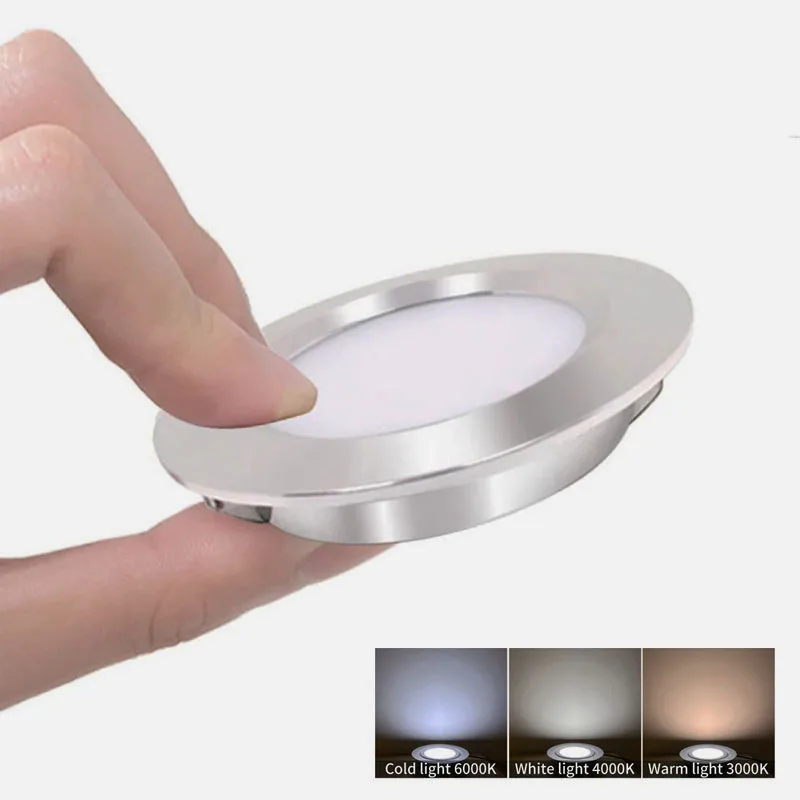 LED Ultra-thin 3W Embedded Small Spotlight Ceiling DC12V Kitchen Bathroom Mirror Headlights Built in Spotlight Mini Downlight