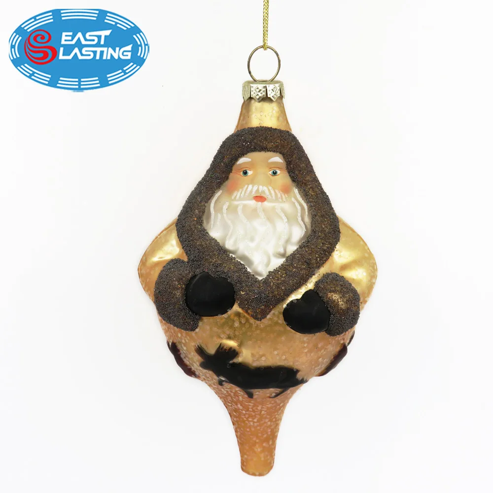 Hand made angle Christmas ornament unique design custom glass figures
