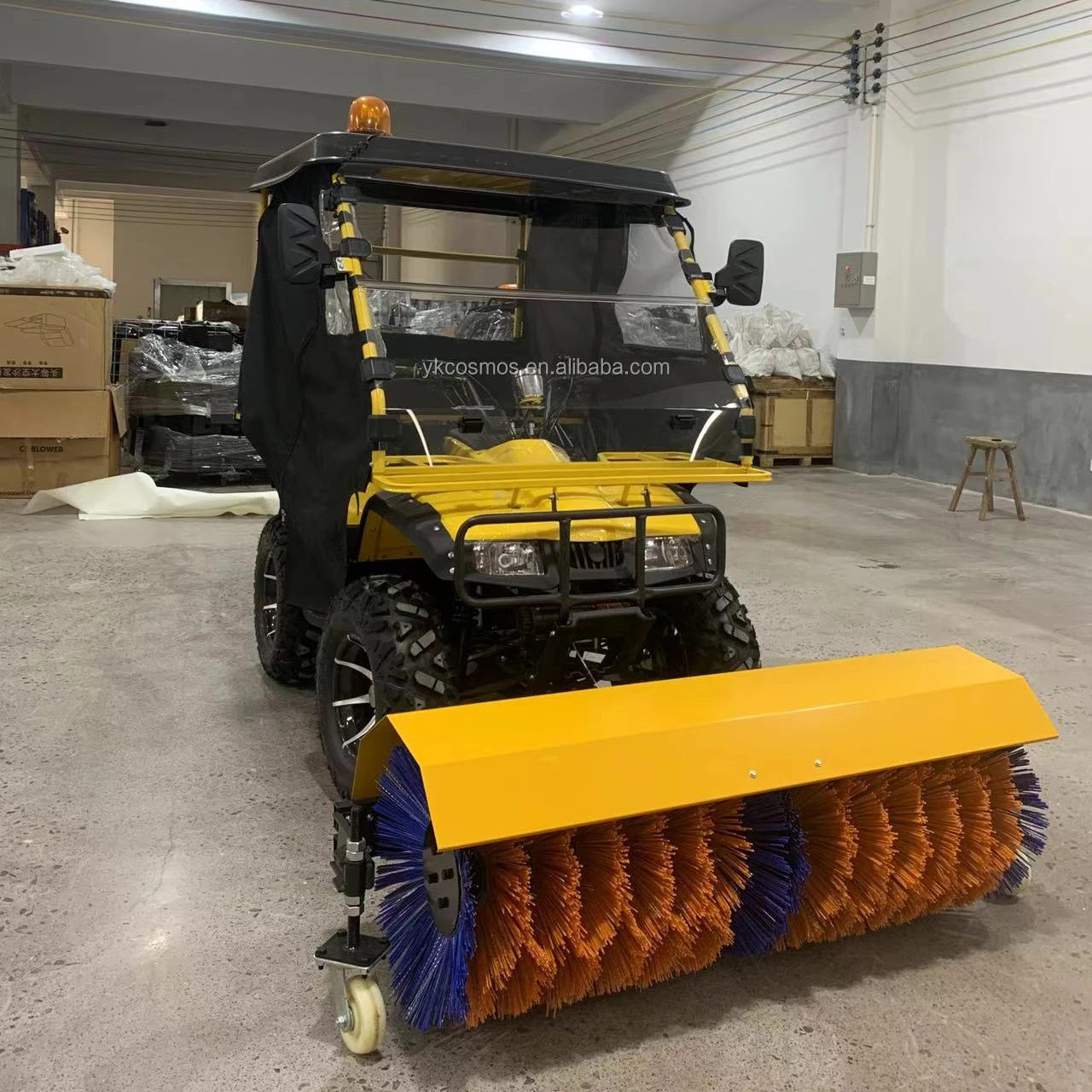 Multifunctional snow sweeper New design and high quality 4 wheels four stroke 2500CC Displacement water cooled engine ATV UTV
