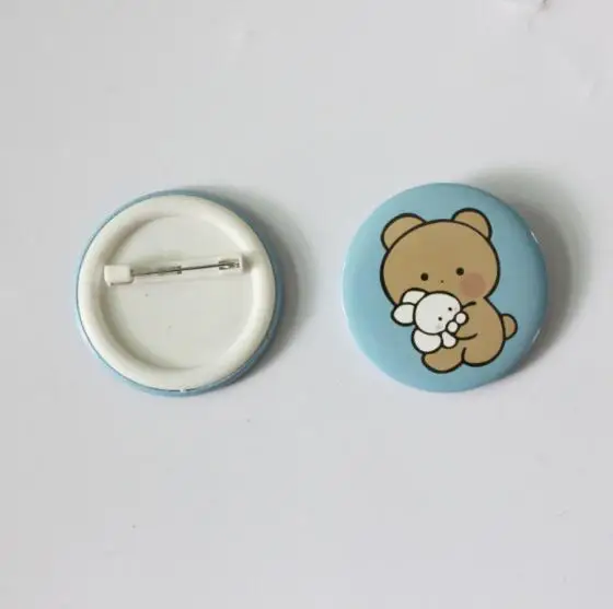 Cartoon tinplate pin badge student diy brooch metal badge custom gift