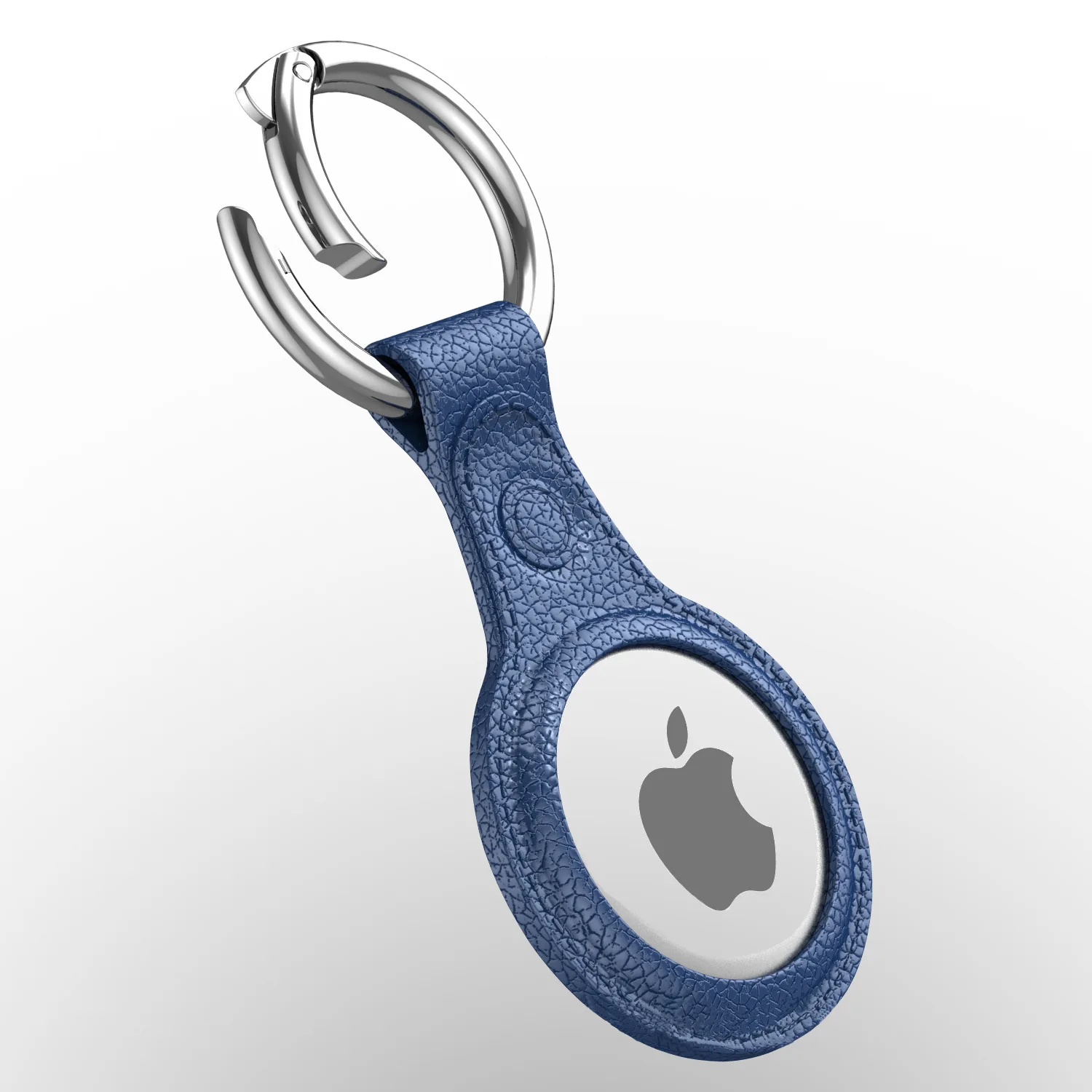 Latest Anti-lost soft TPU with copy leather texture Cover for Apple AirTags Protected case with keychain  for dog collar tag Tra