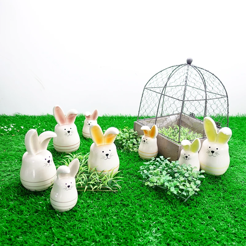 
Home Decor Ceramic Rabbit Shape Ornaments Show Pieces For Decoration 