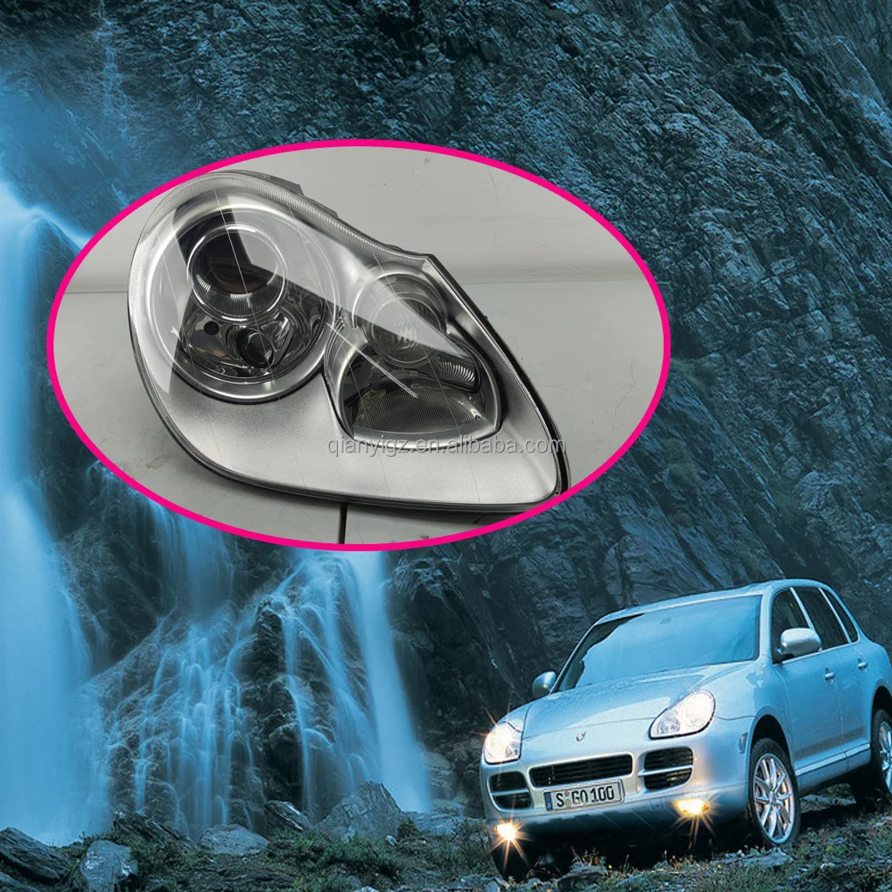 World famous car Porsche Cayenne headlight assembly is compatible with xenon matrix fisheye lens06 Original and real second-hand