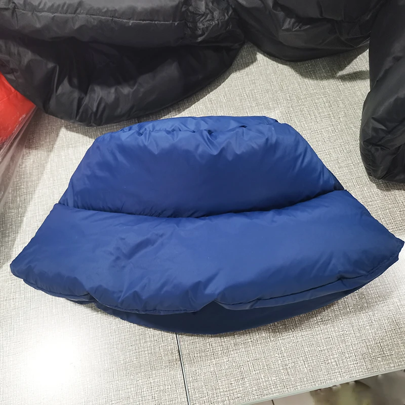 Winter Stylish Unisex Puffer Bucket Hat Thickened Warm Plain Down Filled Fisherman Hat Wholesale