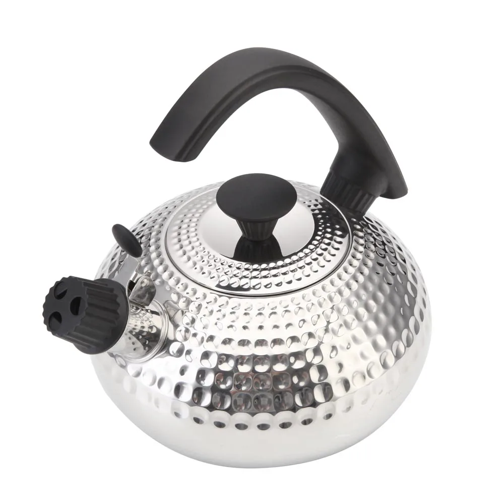 Selling high quality North American whistle kettles coated color induction gas insulated handle kettle factory wholesale