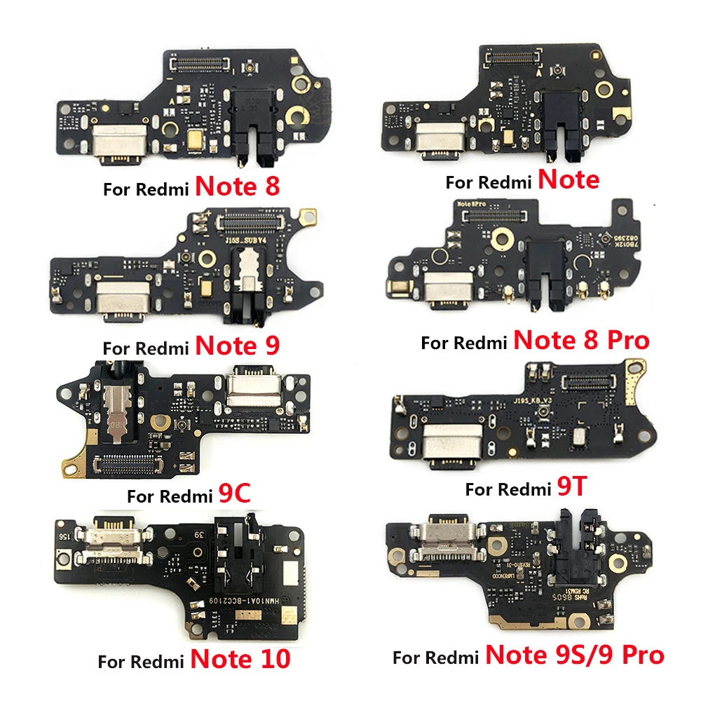 USB Charging Port Connector Jack Plug Flex Cable For Xiaomi Redmi Poco X3 Pro M3 Note 8 8T 9S 9 Pro 10 K30 4G 5G Lite
