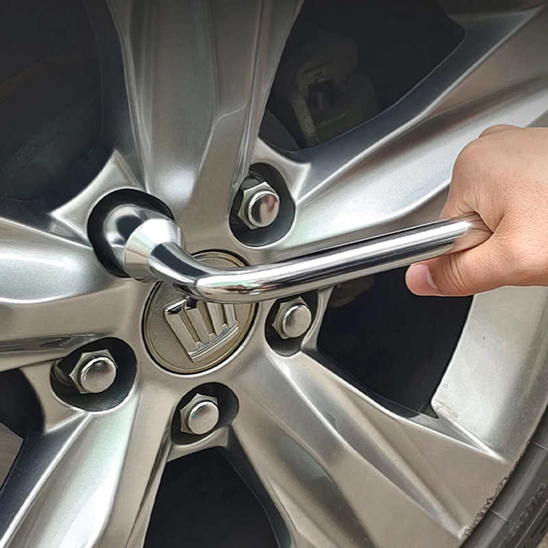 L Type Hexagon 19-24 mm Slotted End Car Tire Socket Lug Wrench