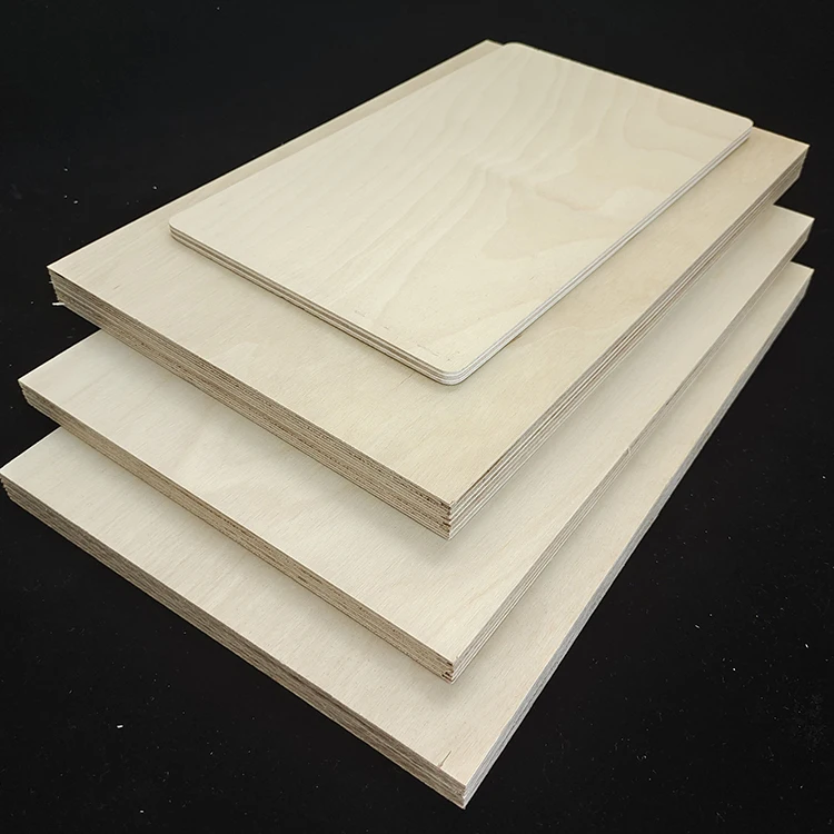 High quality 4x8 12mm 3mm baltic birch plywood grade bb/bb birch plywood from China for furniture decoration craft