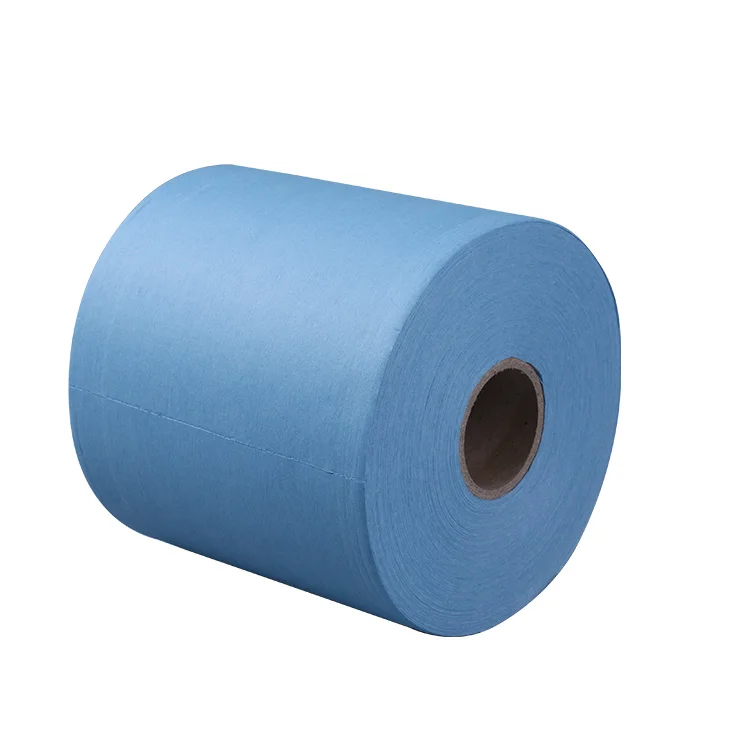 Industrial Wiping Shop Rags Heavy Duty Shop Towels Non-woven Industrial Cleaning Wipes Blue Roll Wipe