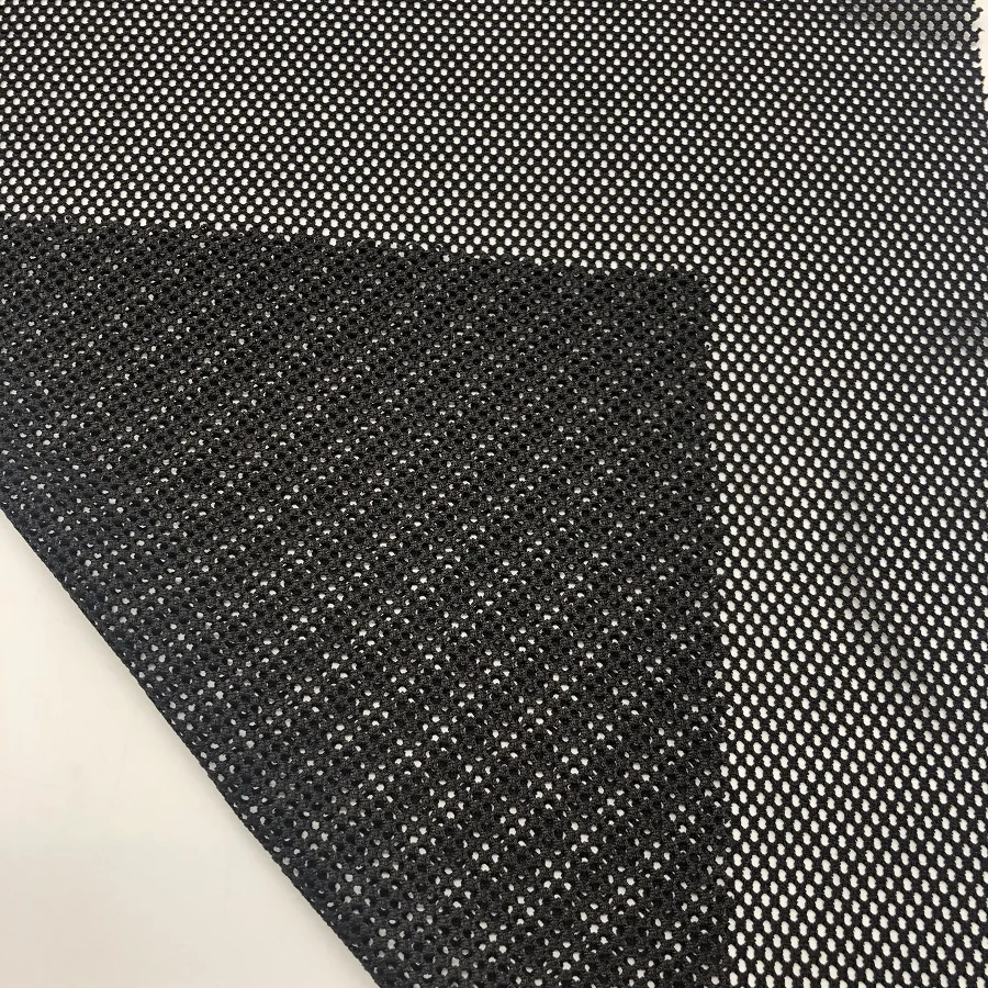 xinxian ODM OEM supplier textured hole mesh textile bikini fabric nylon spandex swimwear swimsuit custom fabricas de telas