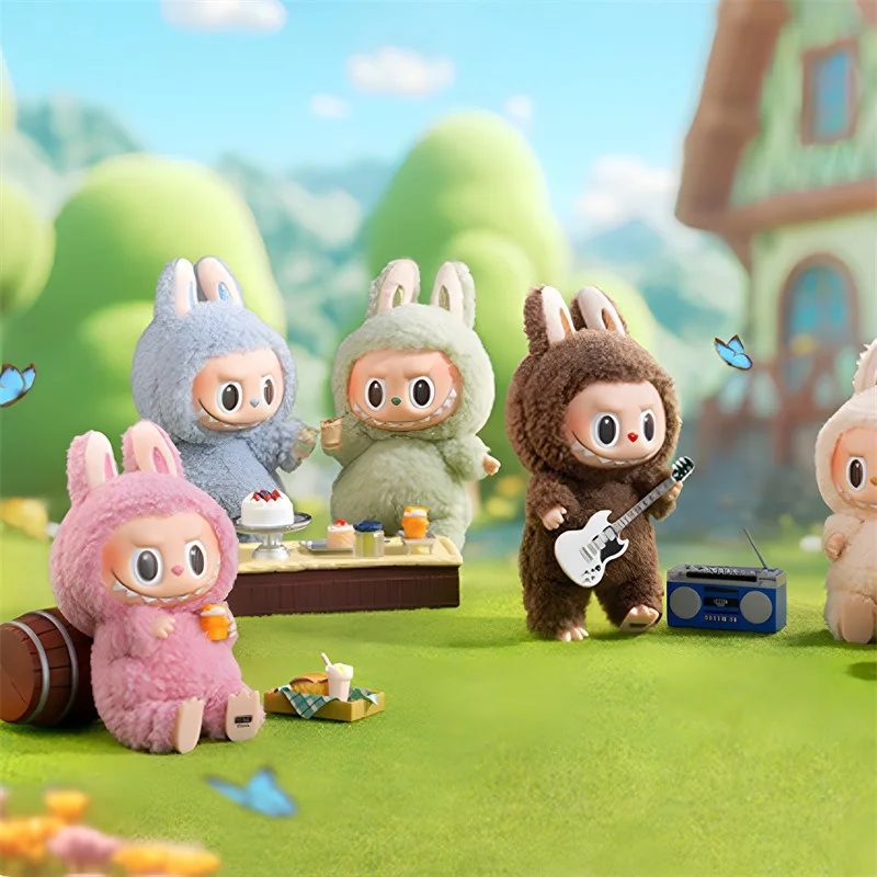 POPMART The Monsters Labubu V.1 V.2 Cute trendy toys Anime Figure Gift Box Mystery Box Surprise Anime Blind Box