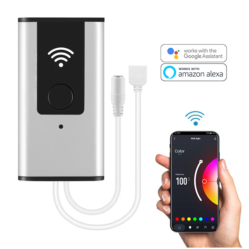 LED RGBW Strip Controller Driver WiFi 2.4 Dimmer Music Remote Control