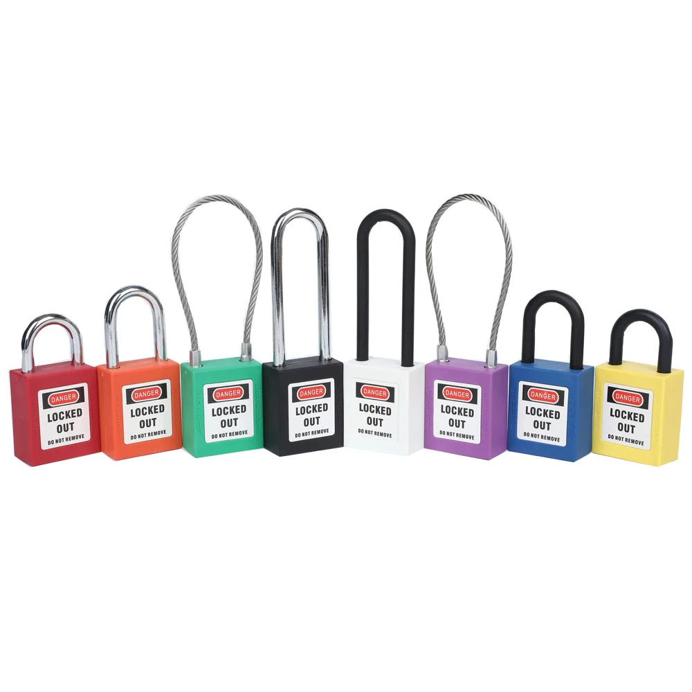 38mm  Top Security Industrial Insulation Safety Durable Plastic Nylon Lock Loto  Lockout Padlock