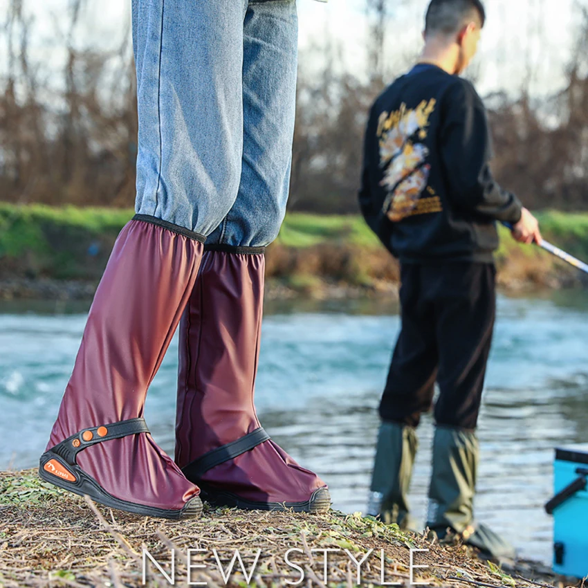 Portable Shoes Rain Cover Silicone Waterproof Shoe Protectors Reusable Shoes Covers Overshoes