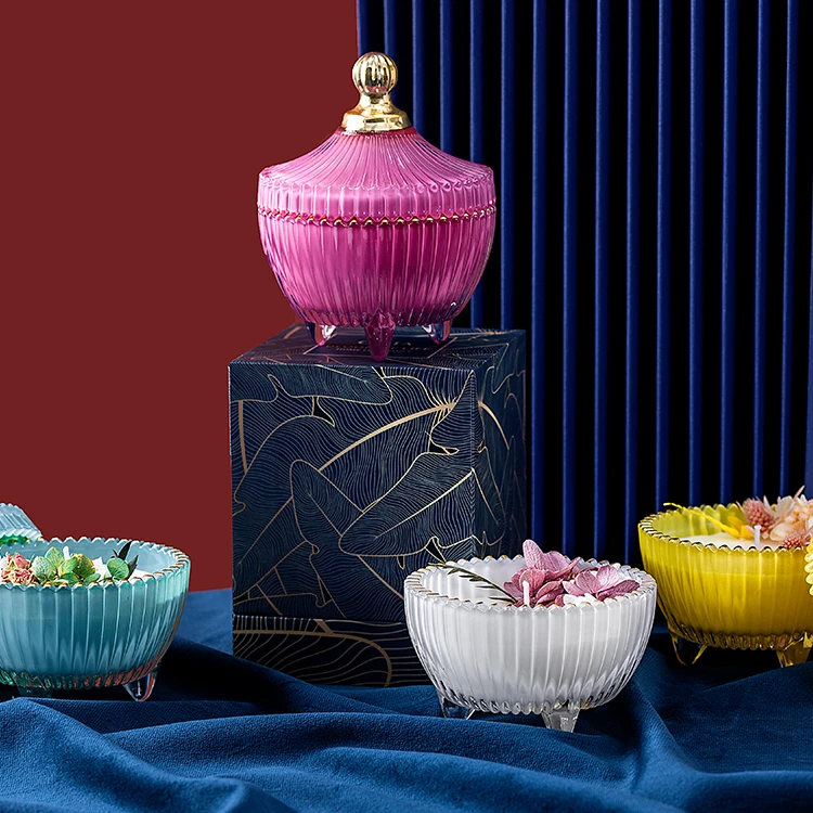 2022  Stress Relief Aroma special style SCENTED CANDLES decoration creative luxury cup small scented candles for office