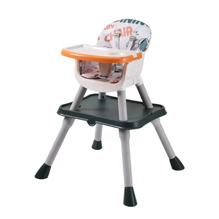 EN 14988 Baby feeding chair plastic Deformable tables  chairs  Separated Comfortable baby dining chair