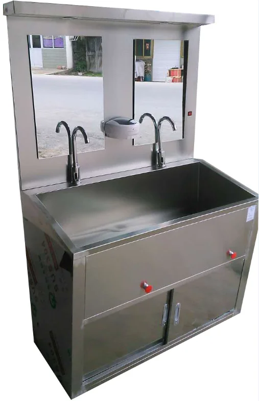 Hospital stainless steel Auto-sensing medical washing sink