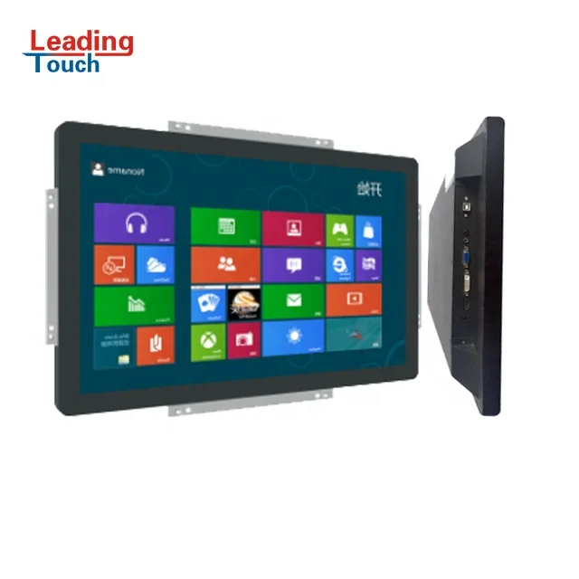 0.5mm air gap cover glass touch PCAP touch screen monitor with EETI Air-Gapped Touch