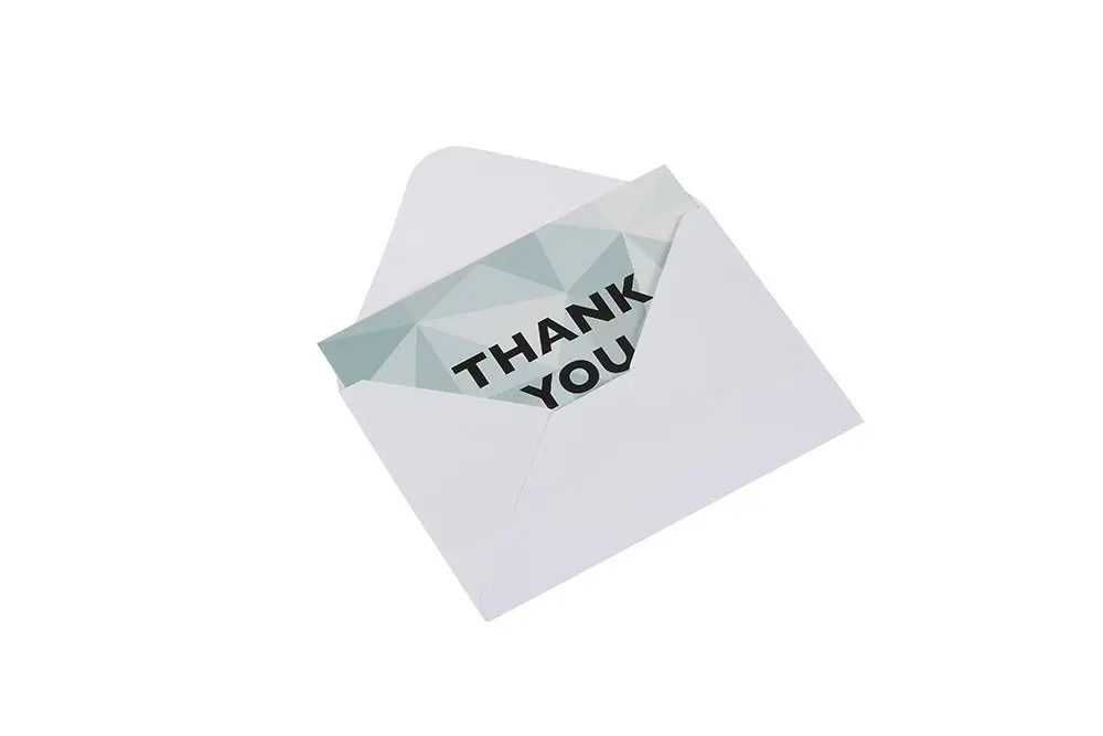 Pack of 48 /24 /12 Greeting Cards Thank you Card Set with Envelope Included Gift Packaging two fold greeting Cards