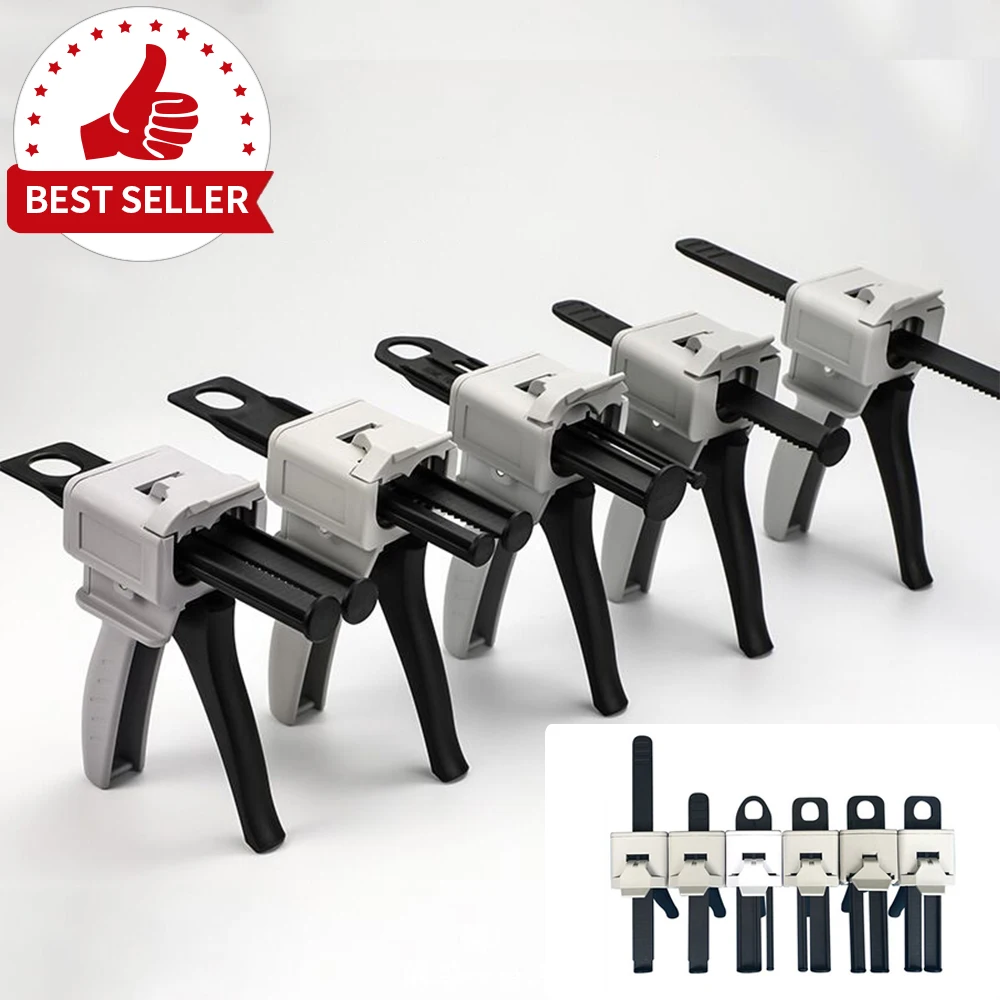 400Ml 1:1 Disposable Two Component Adhesive Empty Glue Dispensing Syringe Epoxy AB Cartridge For Packing Adhesives Sealants