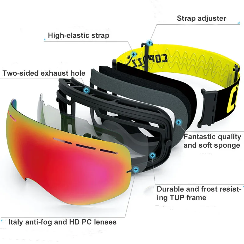Protection Ski Glasses Snow Goggles Luiviton Protector Men