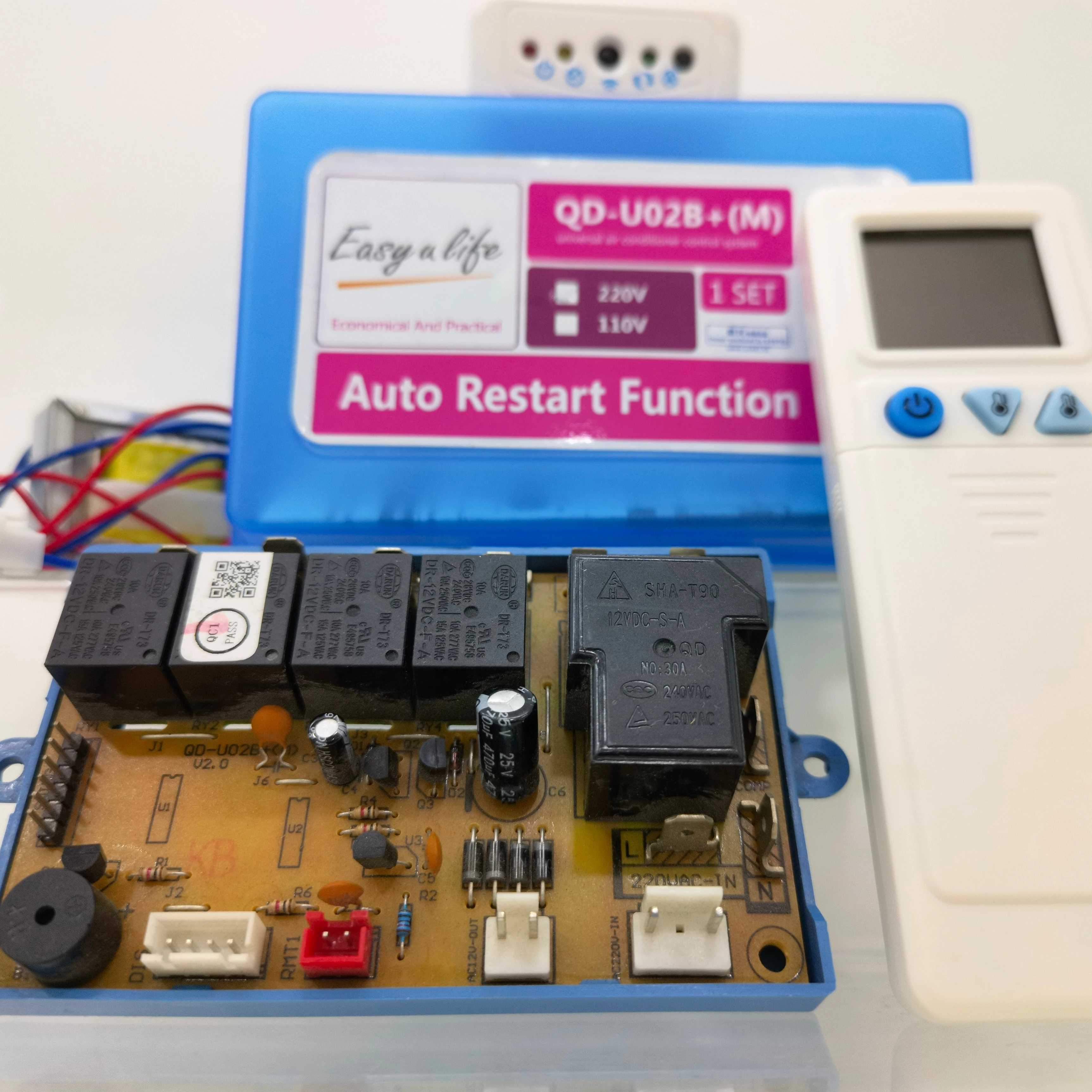 QUNDA QD-U02B+(M) universal ac pcb plastic box