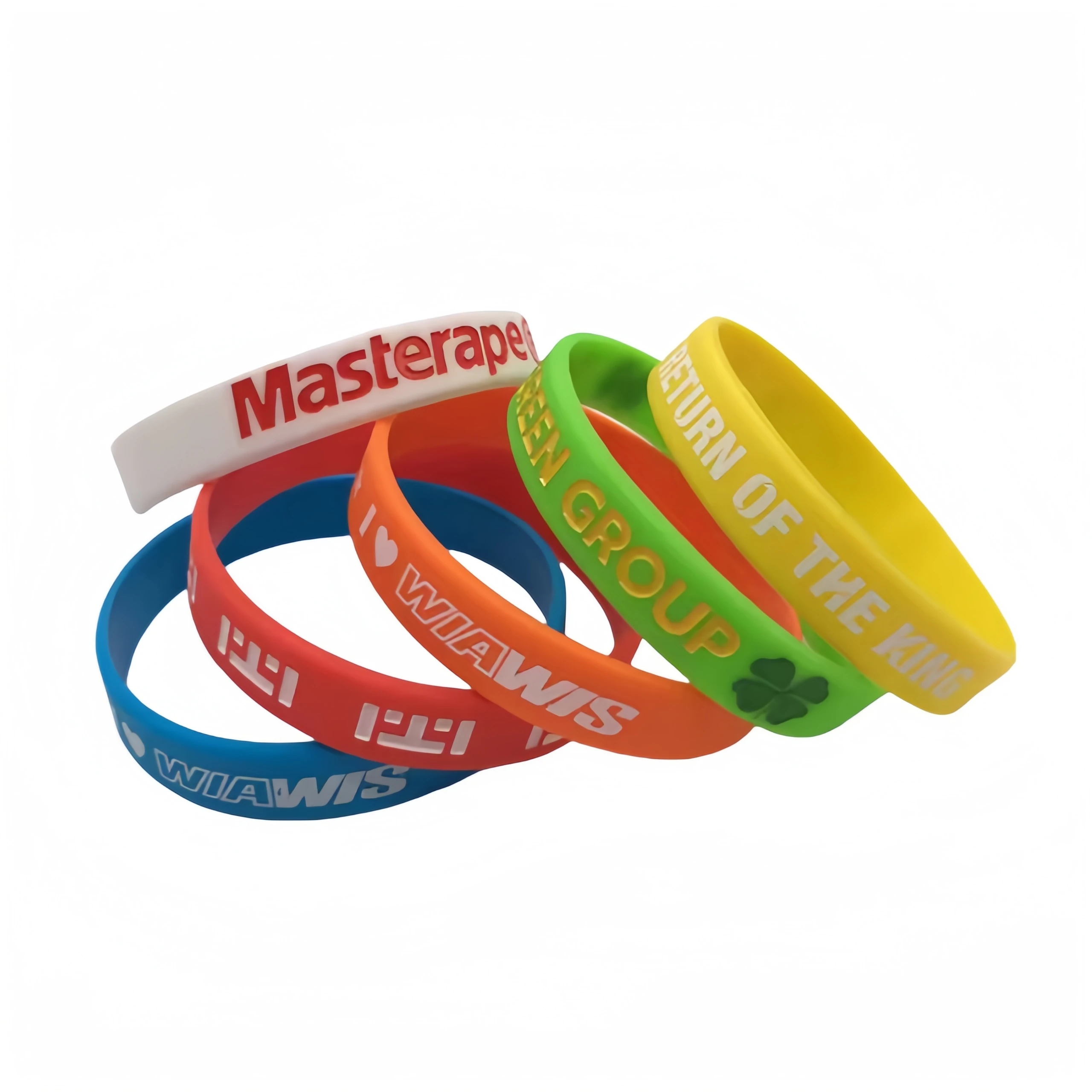 Customized incentive silicone wristbands for mass production