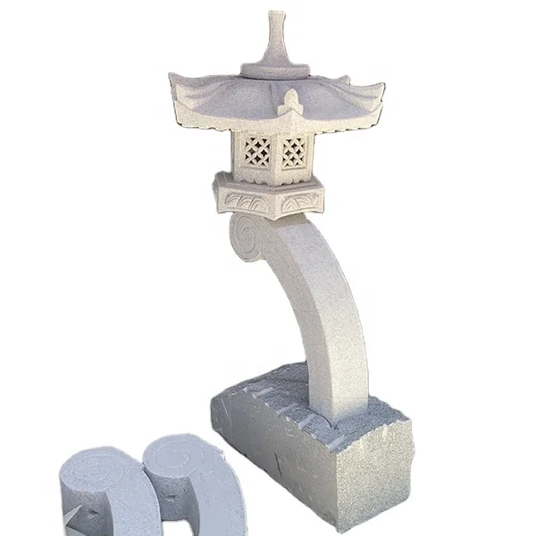 Садовые декоративные китайские серые гранитные каменные японские фонари Rankei