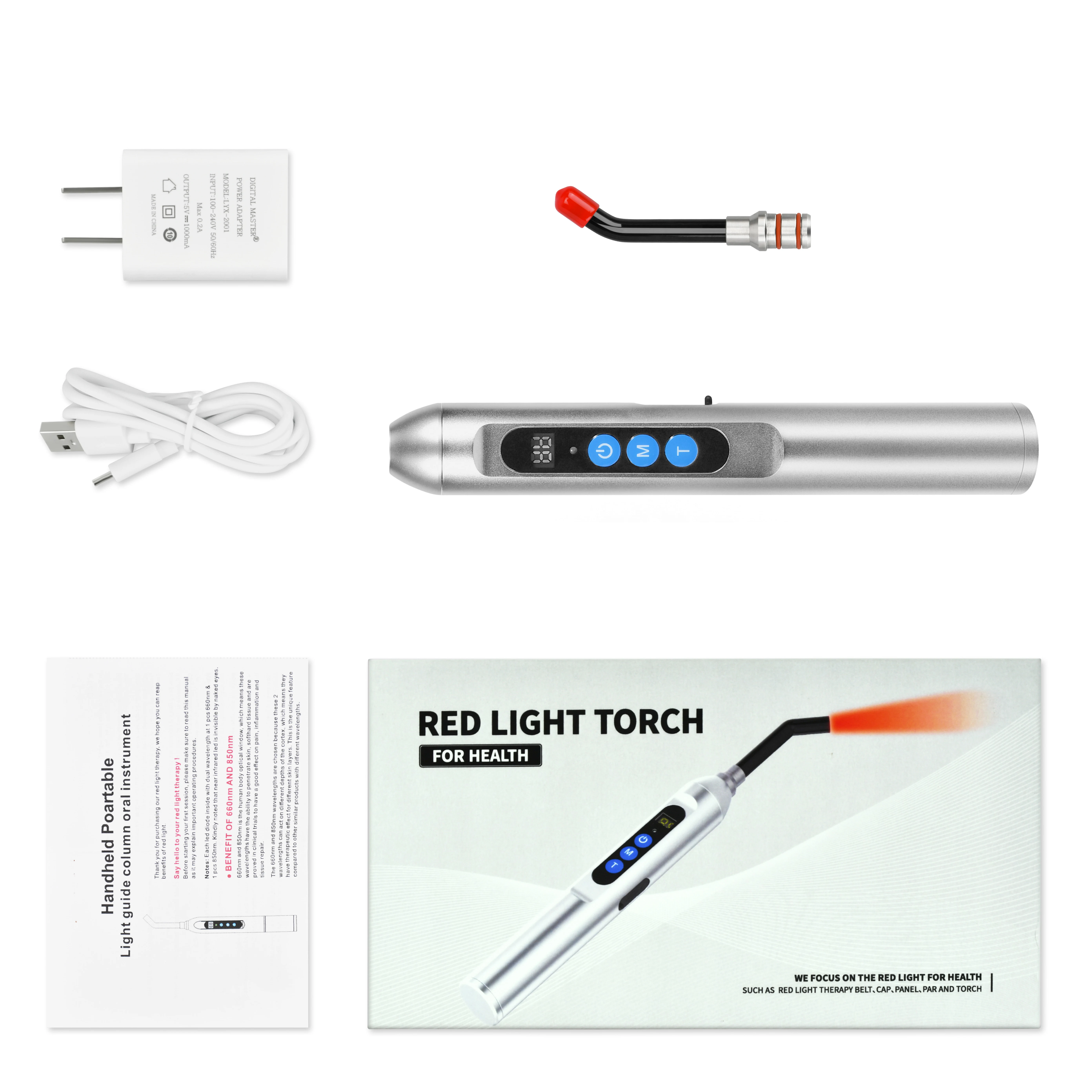 portable red light beauty instrument therapy 850nm red light therapy device infra for pain relief