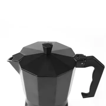 Pengrui Black Aluminum Moka Coffee Machines 3 Cup Espresso / Moka Stovetop portable Coffee Maker