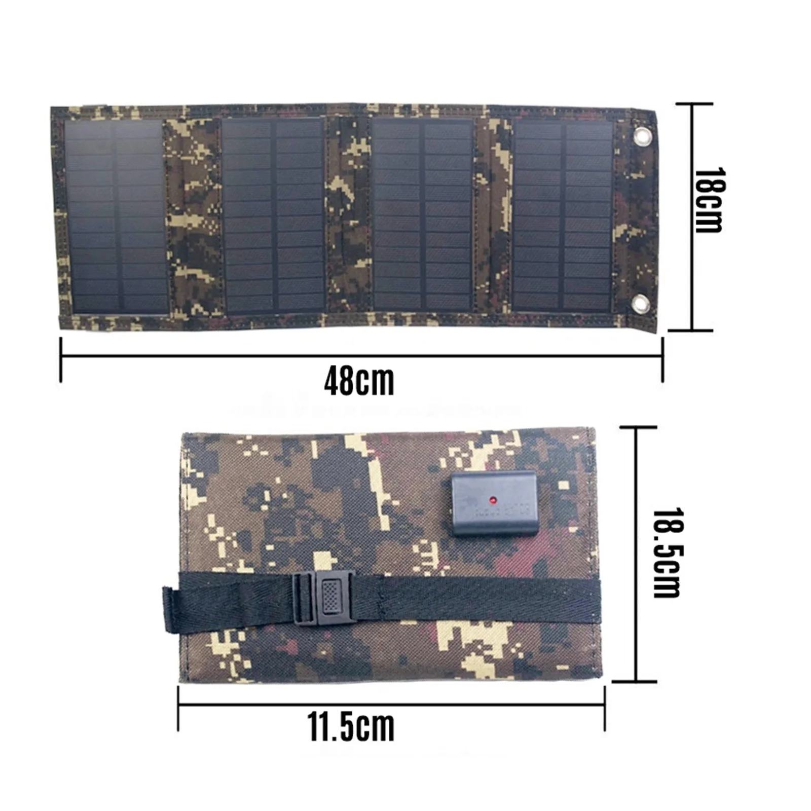 Senhuo Portable Solar Flexible 5V Folding Solar Panel USB Battery For Outdoor Phone Chargers