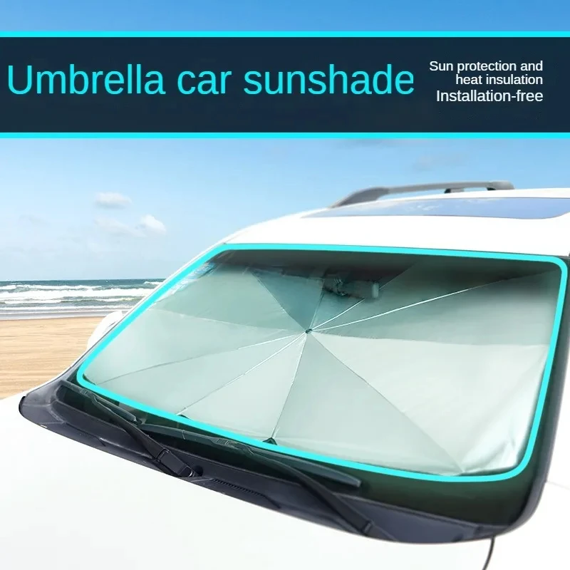 Car Front Window Sunshade Cover Sun Shade Windshield Visor Windscreen Folding Auto UV Protection Curtain Styling Accessories
