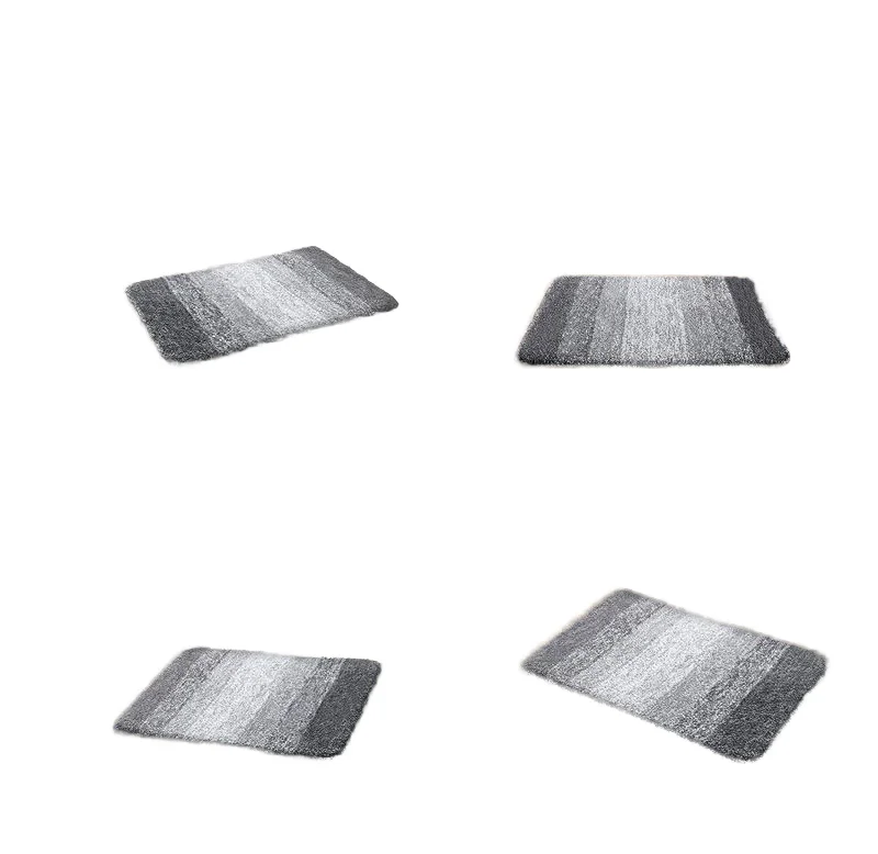 Thick Plush  Custom Machine Washable absorbent Soft Microfiber Shaggy Bathroom Mat