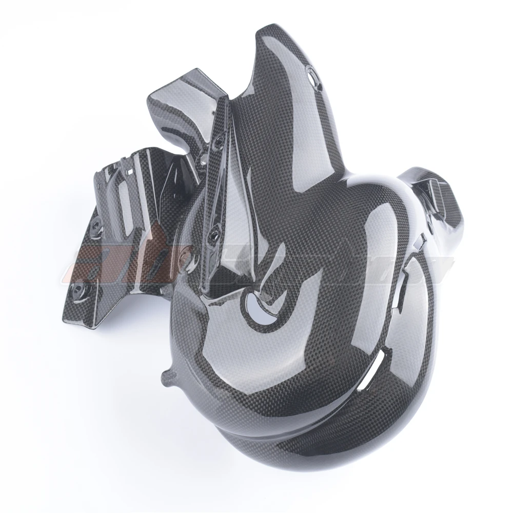 Motorcycle Exhaust Cover Heat Shield Fairing Cowl Guard For Ducati V4 V4S Streetfight V4  Full Carbon Fiber 100%