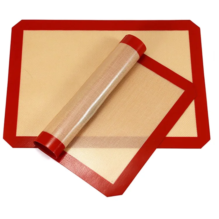 Heat resistance Reusable non-stick macaron silicone mats for baking For Air Fryer