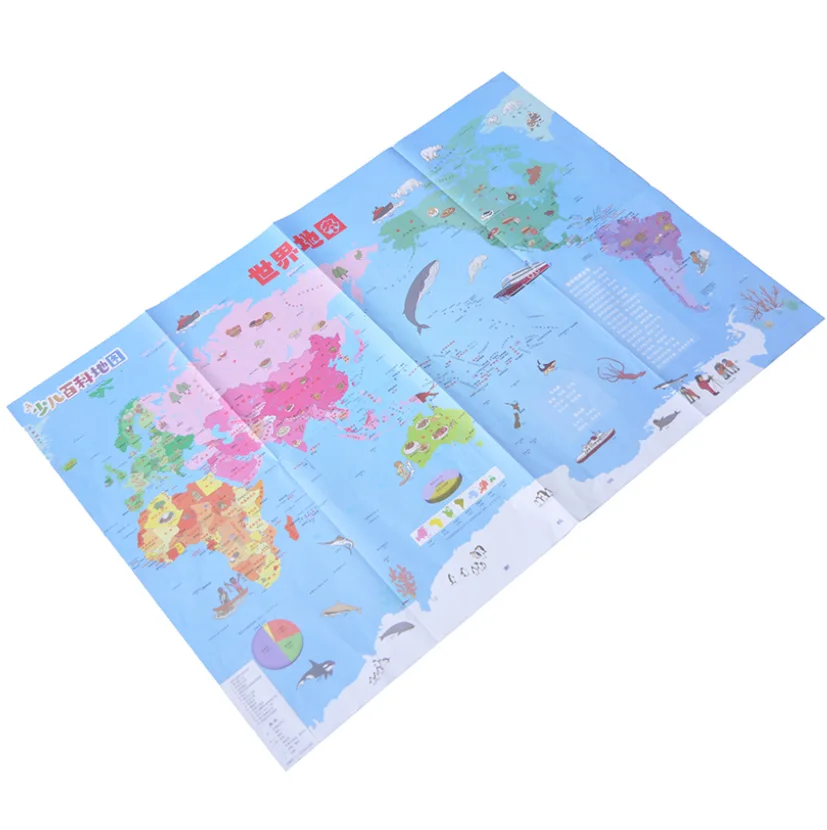 Оптовая Подгонянная карта мира знаний энциклопедии детей