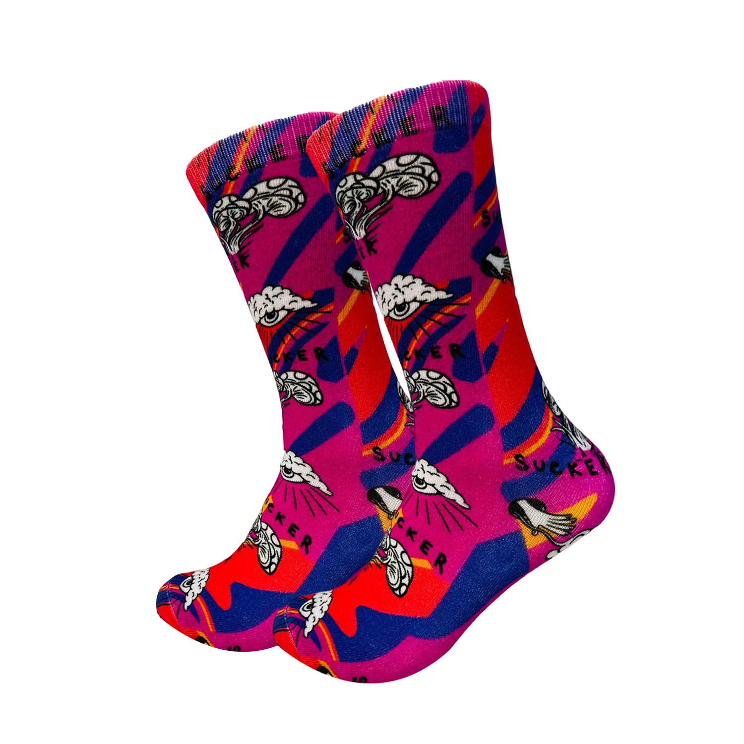 High quality unisex white socks crew OEM design customized print sublimation socks for sublimate