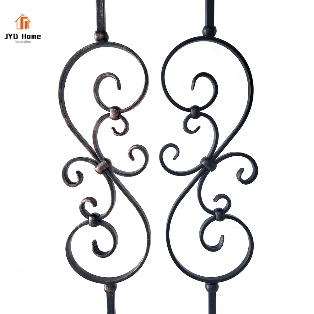 JYD Лидер продаж, США, Канада, 1/2 дюйма, сатин, черный ORB, полые железная корзина, балясины, крытая лестница, железная шаровая шпиндель