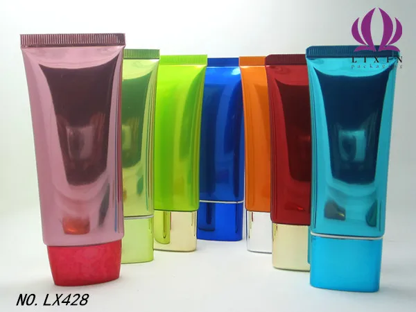 
150g 150ml electroplating flat tube glossy flat oval slimming cream body lotion cosmetic packaging tube 