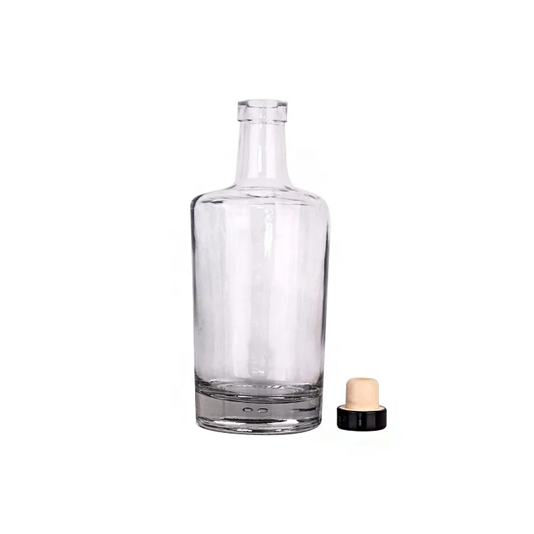 750ml Empty Liquor Glass Bottle Thick bottom Wine Bottle