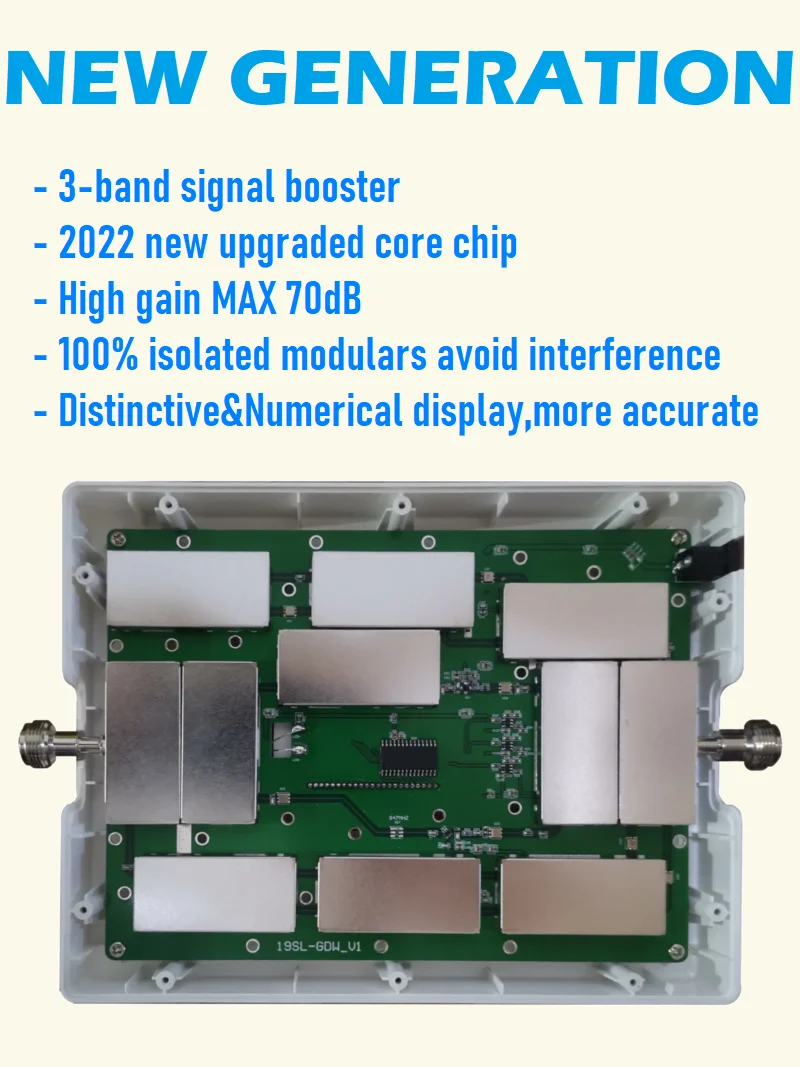 B5 B4 B3 B2 B1 3-BAND 2G 3G 4g 5G LTE Cellular Mobile Signal Amplifier Booster GSM Repeater GSM CDMA AWS PCS DCS UMTS WCDMA LTE