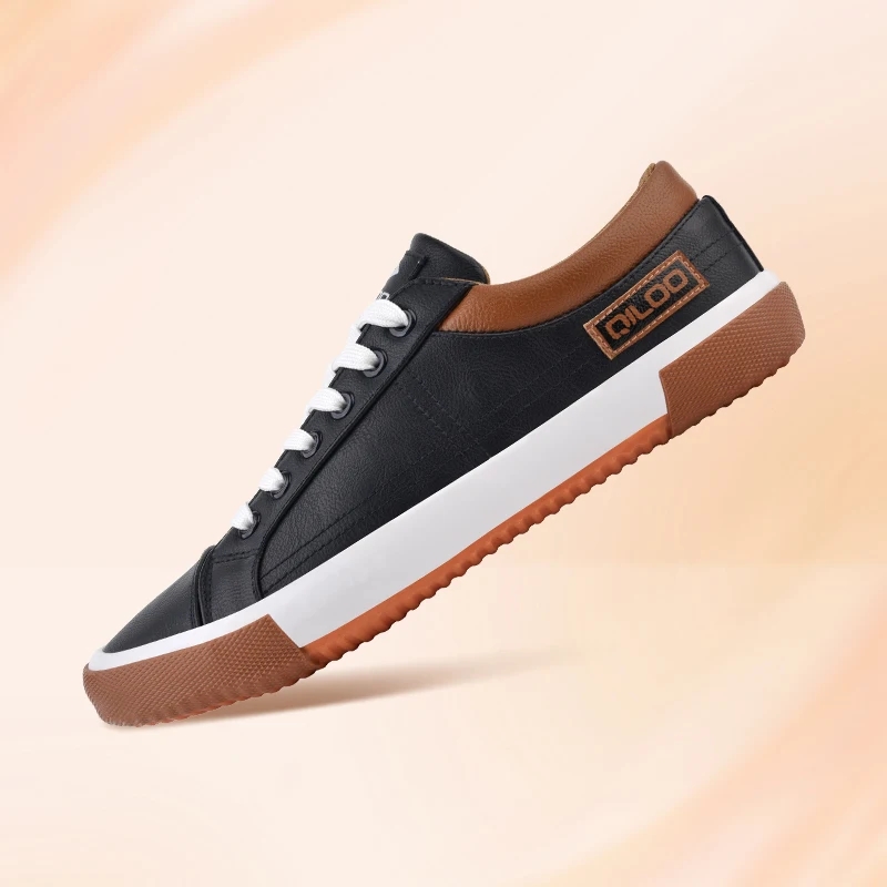 QILOO Wholesale Classic Vulcanized Sneakers Summer Casual Canvas Skateboarding Shoes Men Fashion Trend Print Platform Style