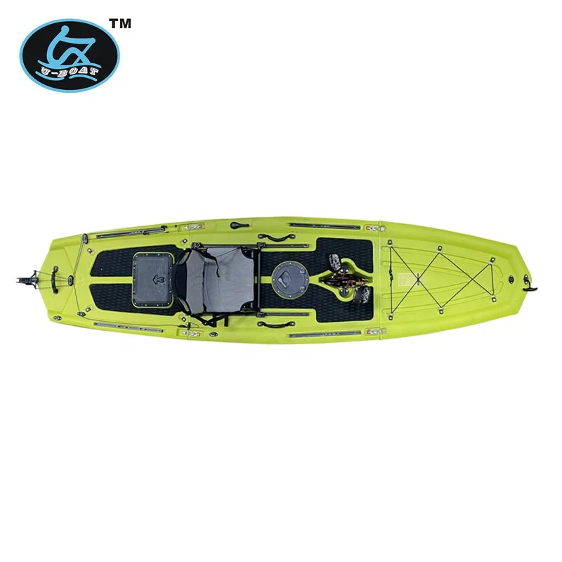 U-boat Newly developed single sea kayak plastic canoe three-section fishing canoe rowing boat