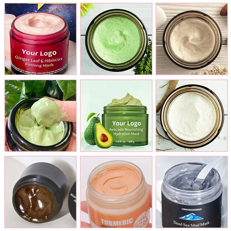 
Clay Mask Private Label Brighten Porefining Skin Care Face Pink Mud Clay Mask Powder Top Seller Face Mask 