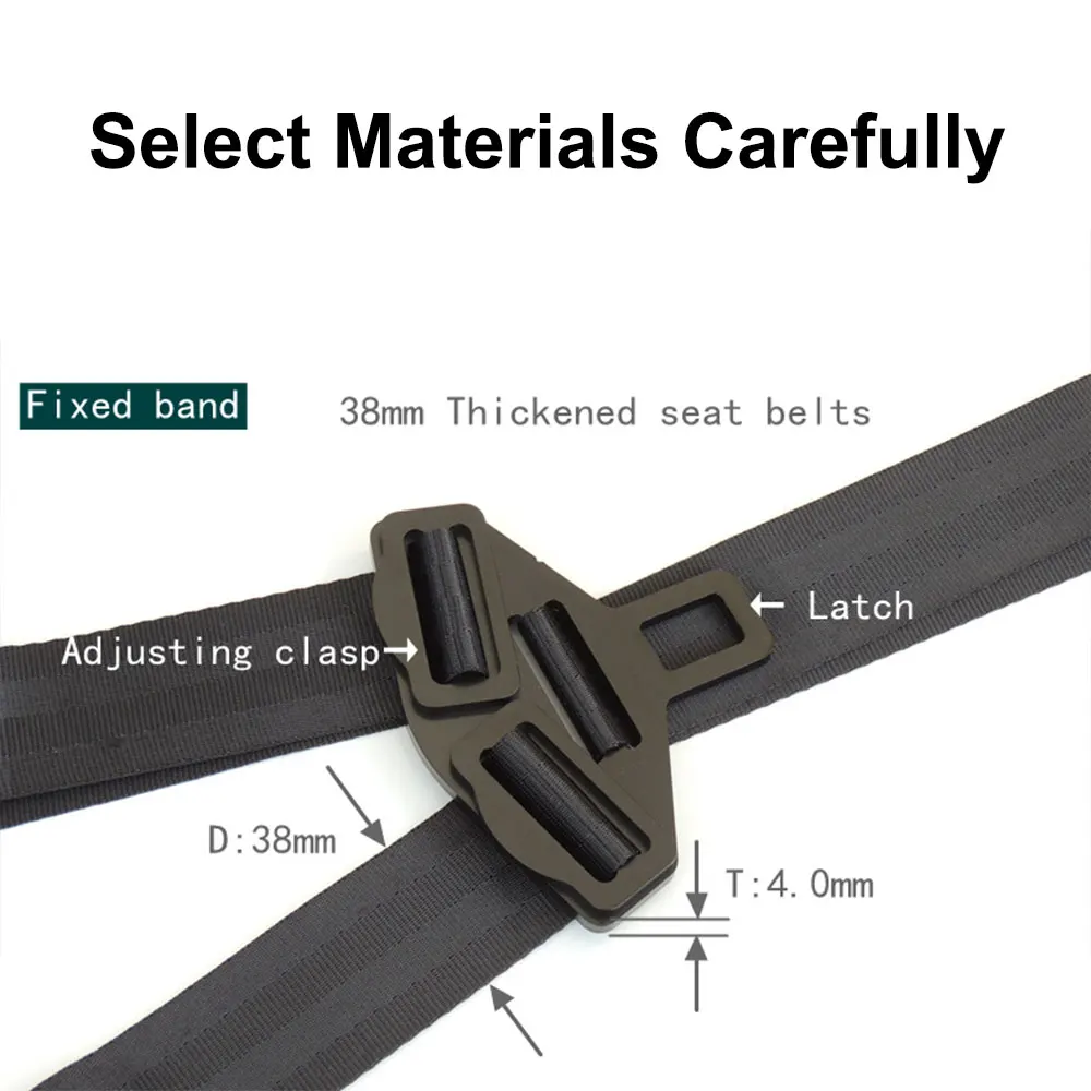 SUNNUO Universal Child Seat Anchor Kit with ISOFIX Interface Latch Belt Safe Steel Latch for Cars Car Seat Accessories