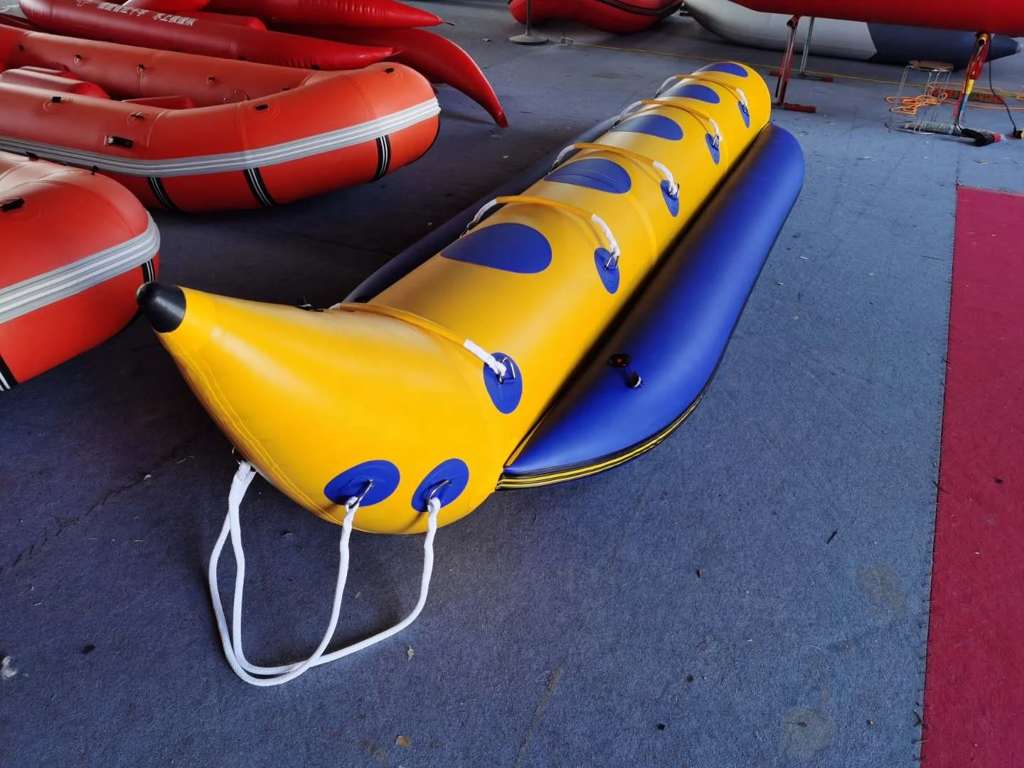 8 people rowing boat rubber Hypalon boat water play crafts ice skating craft