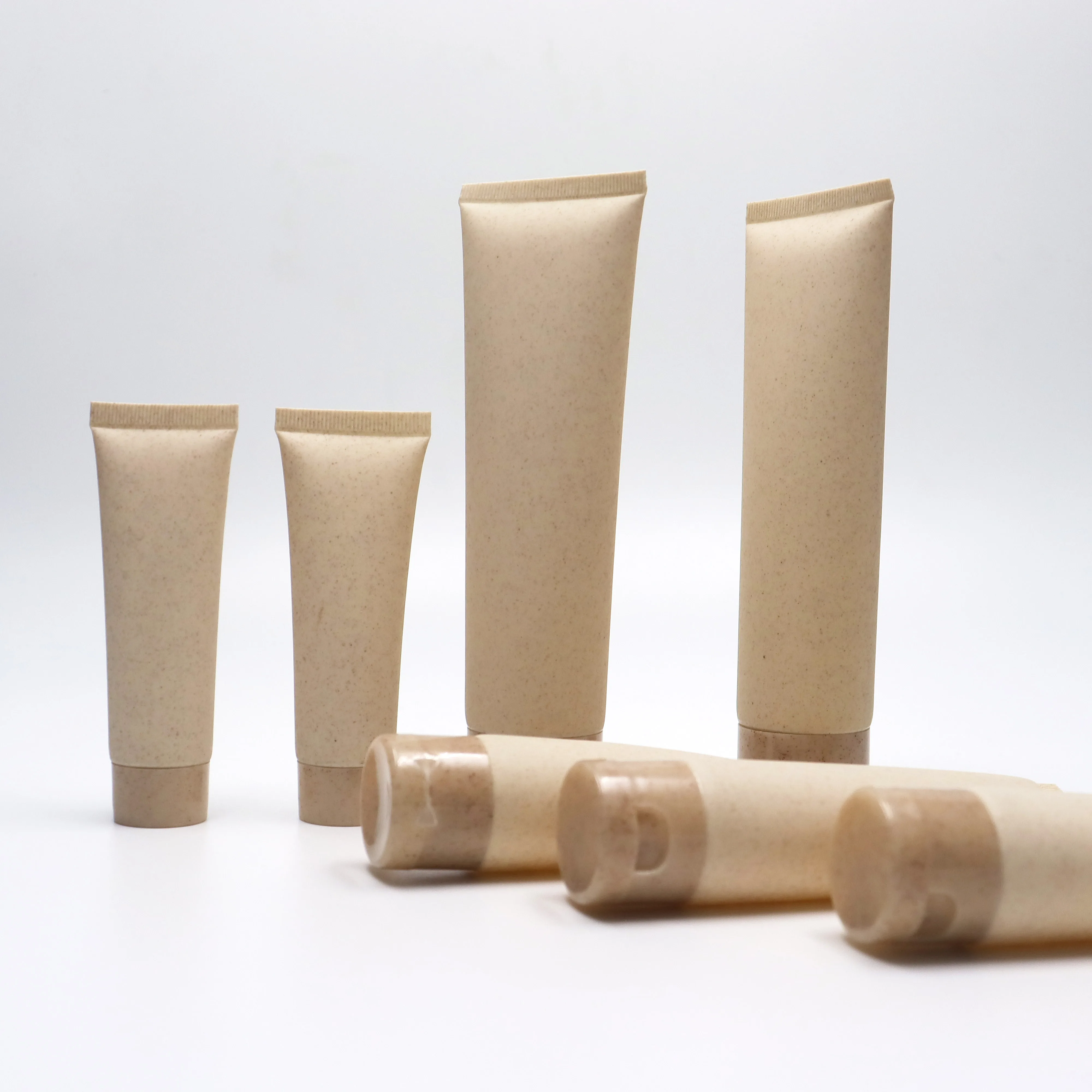 10ml 30ml 60ml 100ml Environmental face cream plastic tube wheat straw body milk plastic tube