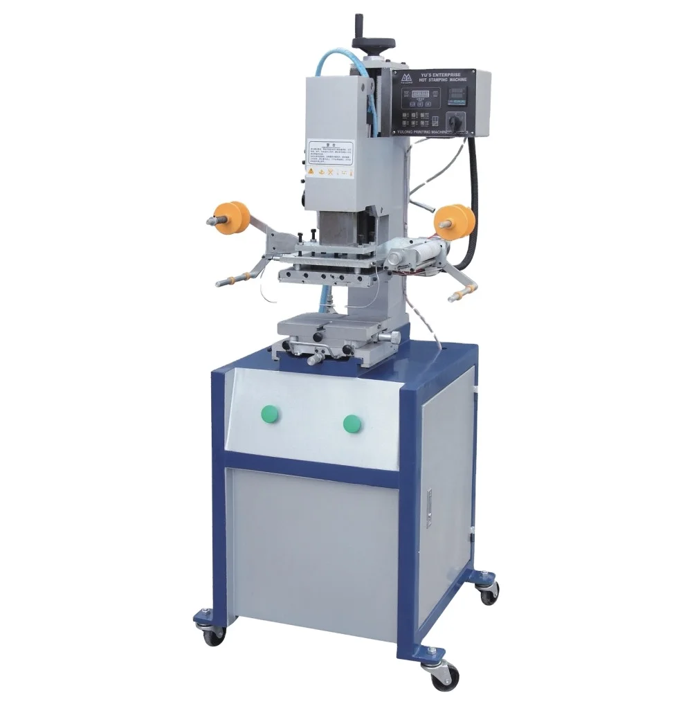 Flat hot foil stamping machine for plastic