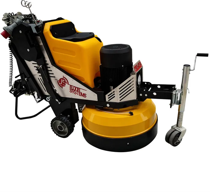 Self-propelled concrete floor grinder PRO850 attach industrial vacuum cleaner V9