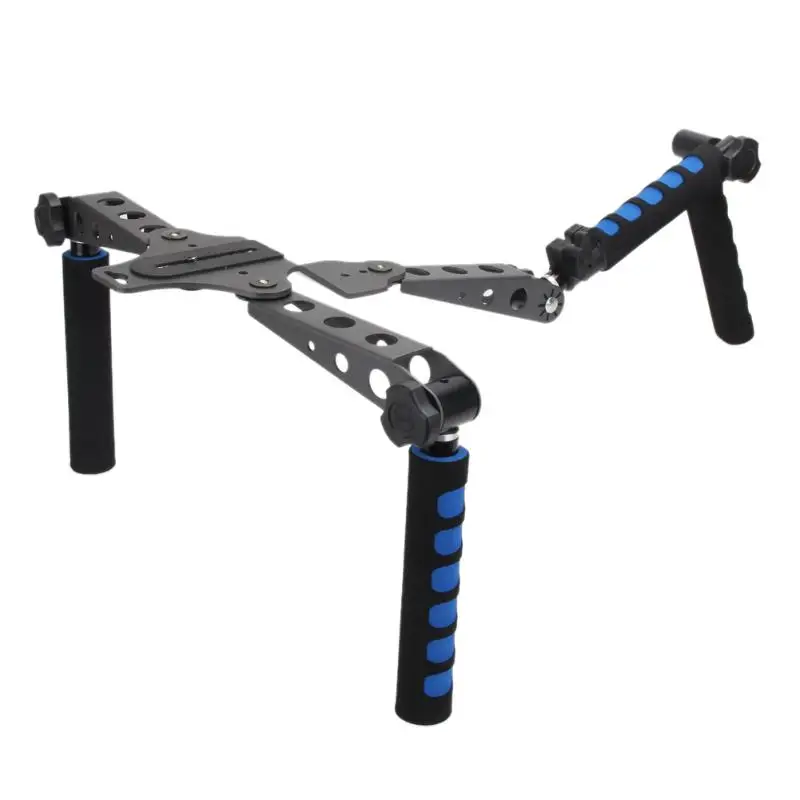 Kaliou Aluminum Alloy Foldable DSLR Rig Movie Kit Film Making System Shoulder Mount Support Rig Stabilizer For DSLR Camcorders